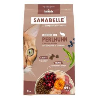 Sanabelle Indoor mit Perlhuhn - 2 kg