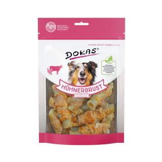 Dokas Dog Snack Hühnerbrust Kaurolle 250 g