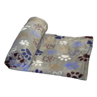 Nobby Fleece-Decke Lissi - hellgrau - 50 x 75 cm