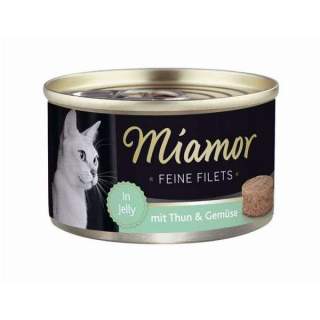 Miamor Feine Filets 100g - Heller Thunfisch & Gemüse