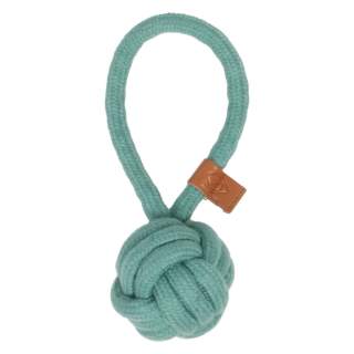 D&D Knotenball mit Schlaufe Harper - blau - 18,5 x 6cm