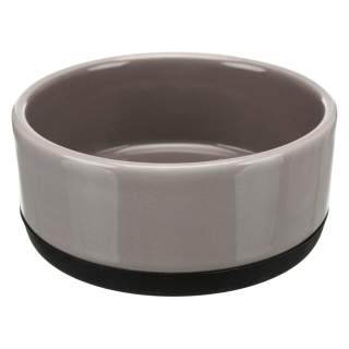 Trixie Keramiknapf grau mit Gummiring - 0,75 l/ø 16 cm