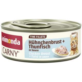 Animonda Cat Carny Fine Fillets Adult Hühnchenbrust & Thunfisch in Sauce 60g