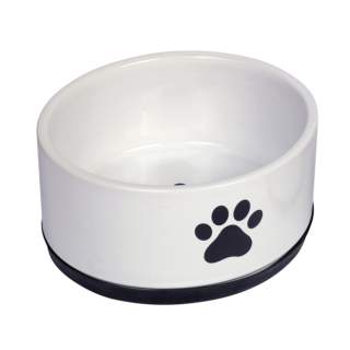 Nobby Keramiknapf Paw - weiß - 1100 ml / Ø 17x 8 cm