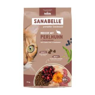 Sanabelle Indoor mit Perlhuhn - 8 kg