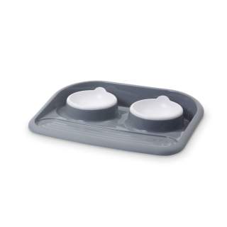 Savic Futterstation Butler grau - 2x 300ml