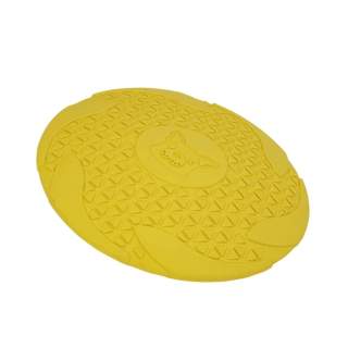Nobby Vollgummi Frisbee gelb - 18cm